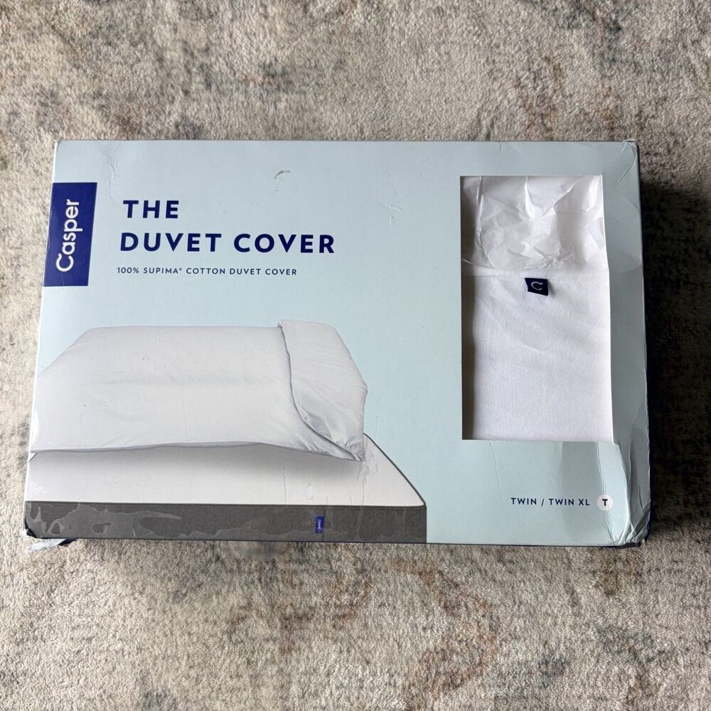 Casper The Duvet Cover 100% Supima Cotton Twin / Twin XL White
